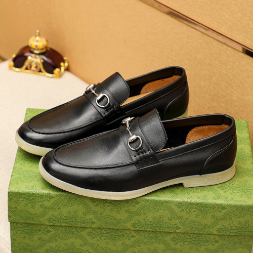 Gucci Mens Shoes Leather Design Luxury Brand Business Dress Shoes for Men with Original Box Whatsapp【+1-3239614486】