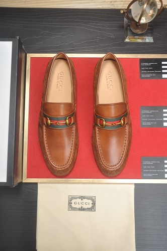 Gucci Mens Shoes Leather Design Luxury Brand Business Dress Shoes for Men with Original Box Whatsapp【+1-3239614486】