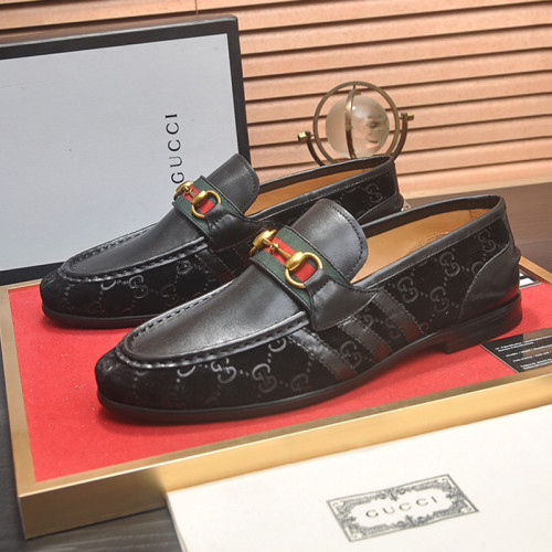 Gucci Mens Shoes Leather Design Luxury Brand Business Dress Shoes for Men with Original Box Whatsapp【+1-3239614486】