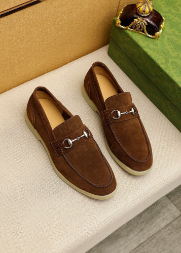 Gucci Mens Shoes Leather Design Luxury Brand Business Dress Shoes for Men with Original Box Whatsapp【+1-3239614486】
