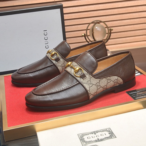 Gucci Mens Shoes Leather Design Luxury Brand Business Dress Shoes for Men with Original Box Whatsapp【+1-3239614486】