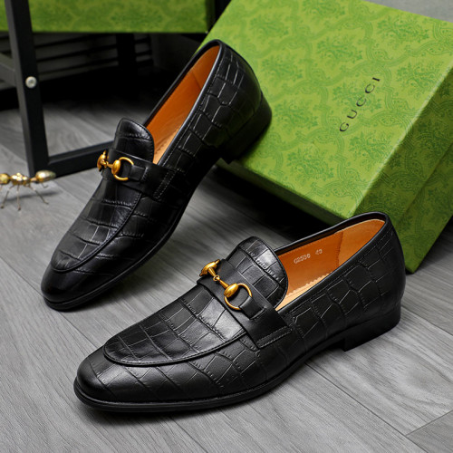 Gucci Mens Shoes Leather Design Luxury Brand Business Dress Shoes for Men with Original Box Whatsapp【+1-3239614486】