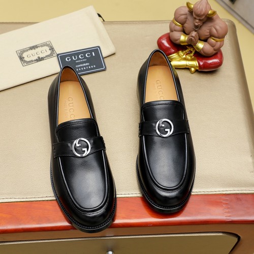 Gucci Mens Shoes Leather Design Luxury Brand Business Dress Shoes for Men with Original Box Whatsapp【+1-3239614486】