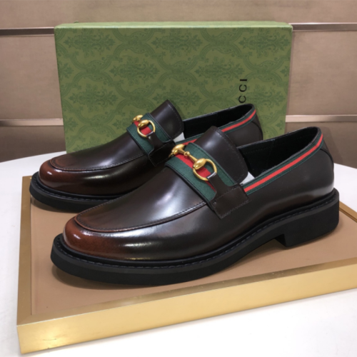 Gucci Mens Shoes Leather Design Luxury Brand Business Dress Shoes for Men with Original Box Whatsapp【+1-3239614486】