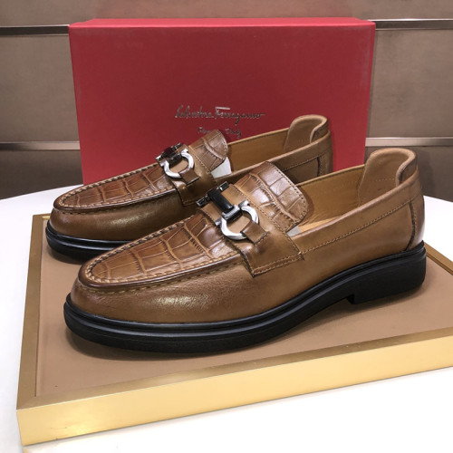 Salvatore Ferragamo Mens Shoes Loafers Dress Shoes Luxury Brand Fashion Shoes For Men with Original box Whatsapp【+1-3239614486】