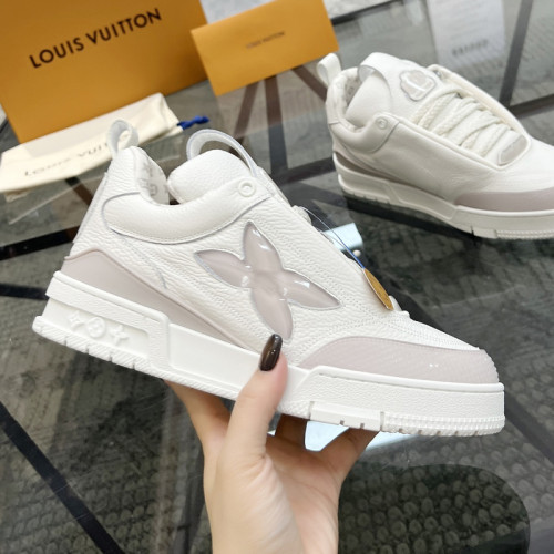 Louis Vuitton Mens Shoes Fashion Sneakers Design Luxury Brand LV TRAINER Skate SNEAKER Mix of materials with Original Box 1ABLXH Whatsapp 【+1-3239614486】