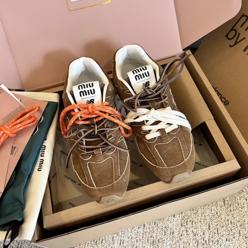 MiuMiu New Balance Womens Shoes Sneakers Lace Up Design with Original Box Whatsapp 【+1-3239614486】