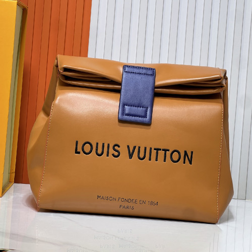 Louis Vuitton LV Womens Bags Clutch Luxury Brand Louis Vuitton Sandwich Bag Safran with Original Box whatsapp 【+1-3239614486】