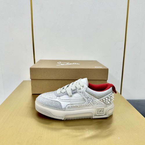 Christian Louboutin Mens Shoes Sneakers Luxury Brand Red Bottom Design Sports Footwears with Original Box whatsapp 【+1-3239614486】