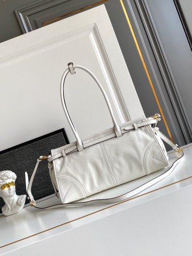 Prada Womens Bags Shoulder Bag Luxury Brand Prada Bonnie medium leather handbag 1BA426_2CYR_F0002_V_MOO with Original Box whatsapp 【+1-3239614486】