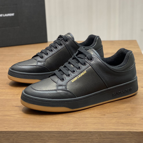 Yves Saint Laurent YSL Mens Shoes Sneakers Casual Luxury Brand COURT CLASSIC SL/06 EMBROIDERED SNEAKERS IN LEATHER with Original Box 61064908G109061 whatapp【+1-3239614486】