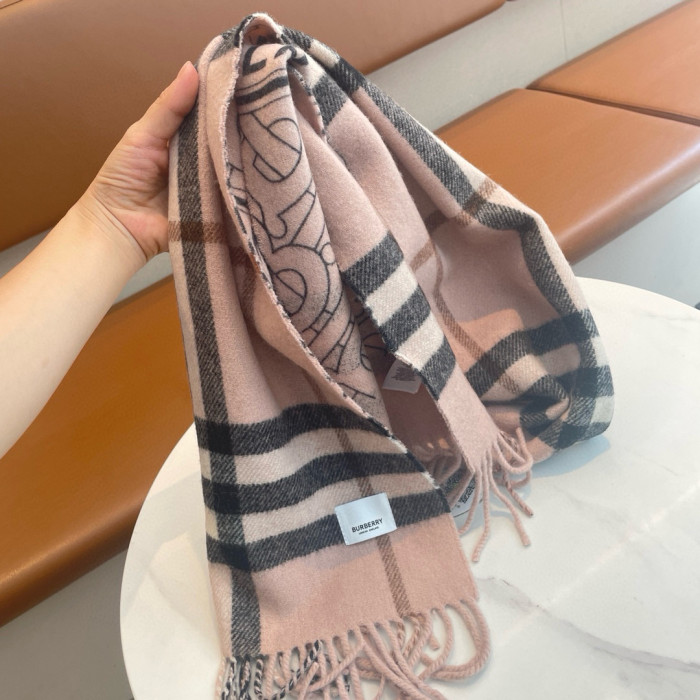 Burberry Scarves Womens Fashion Scarf Reversible Montage Cashmere Scarf 180x 30cm with Original Box Whatsapp【+1-3239614486】