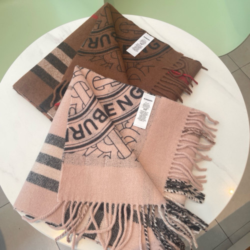 Burberry Scarves Womens Fashion Scarf Reversible Montage Cashmere Scarf 180x 30cm with Original Box Whatsapp【+1-3239614486】