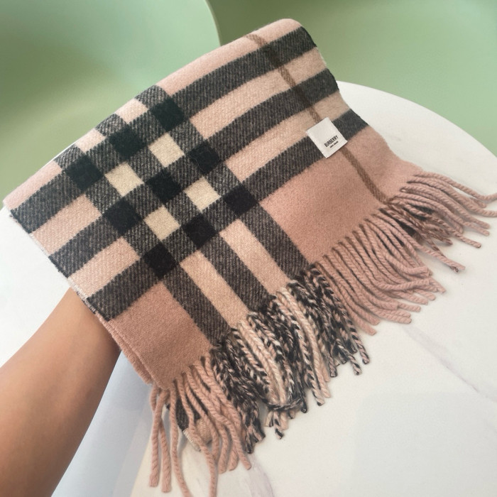 Burberry Scarves Womens Fashion Scarf Reversible Montage Cashmere Scarf 180x 30cm with Original Box Whatsapp【+1-3239614486】