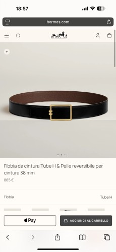 Hermes Mens Belt Luxury Brand Design Tube H belt buckle & Reversible leather strap 38 mm Fashion Type with Original Box