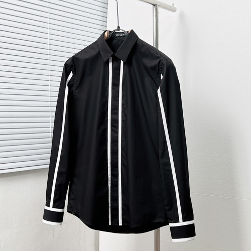 Balmain Luxury Brand Mens Long Sleeve T-Shirt Polo Shirt poplin shirt Whatsapp 【+1-3239614486】