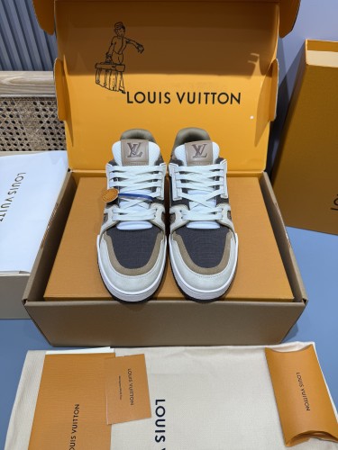 Louis Vuitton Mens Shoes Fashion Sneakers Design Luxury Brand LV TRAINER Skate SNEAKER Mix of materials with Original Box 1ABLXH Whatsapp 【+1-3239614486】