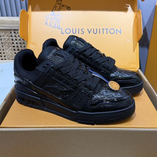 Louis Vuitton Mens Shoes Fashion Sneakers Design Luxury Brand LV TRAINER Skate SNEAKER Mix of materials with Original Box 1ABLXH Whatsapp 【+1-3239614486】