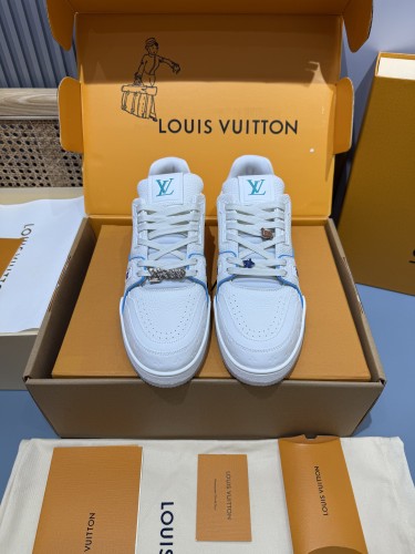 Louis Vuitton Mens Shoes Fashion Sneakers Design Luxury Brand LV TRAINER Skate SNEAKER Mix of materials with Original Box 1ABLXH Whatsapp 【+1-3239614486】