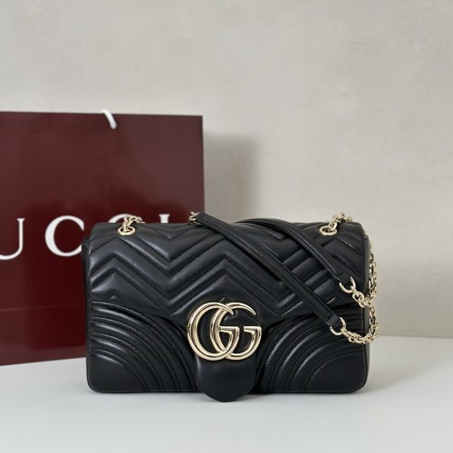 Gucci Womens Bags Shoulder Messenger Bag Luxury Brand GG Marmont large shoulder bag with Original Box 838985 AAE38 1000