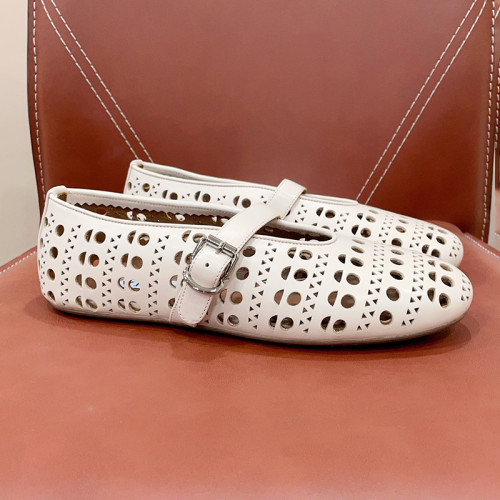Alaia Women Fashion Shoes Balarinas Luxury Brand with Original Box Whatsapp【+1-3239614486】
