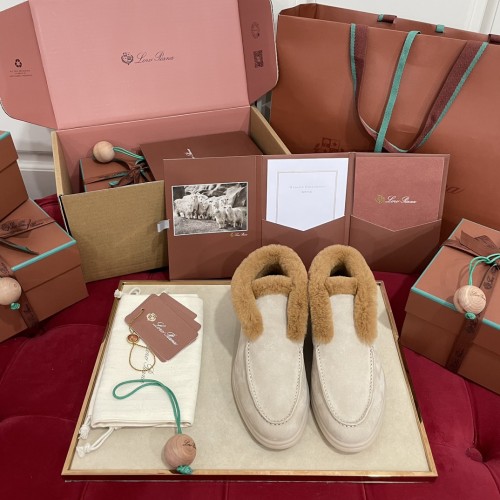 Loro Piana Womens Shoes Boots Casual Design Luxury Brand Fashion Shoes for Women with Original Box Whatsapp【+1-3239614486】