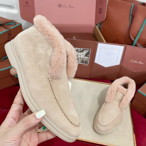 Loro Piana Womens Shoes Boots Casual Design Luxury Brand Fashion Shoes for Women with Original Box Whatsapp【+1-3239614486】