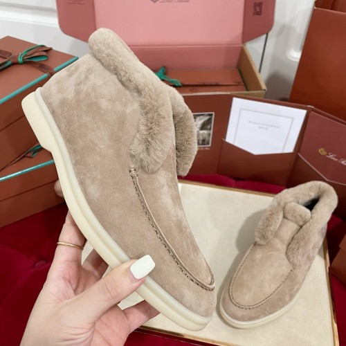 Loro Piana Womens Shoes Boots Casual Design Luxury Brand Fashion Shoes for Women with Original Box Whatsapp【+1-3239614486】