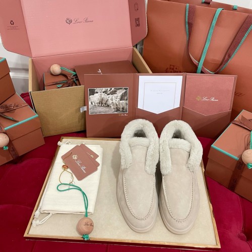 Loro Piana Womens Shoes Boots Casual Design Luxury Brand Fashion Shoes for Women with Original Box Whatsapp【+1-3239614486】