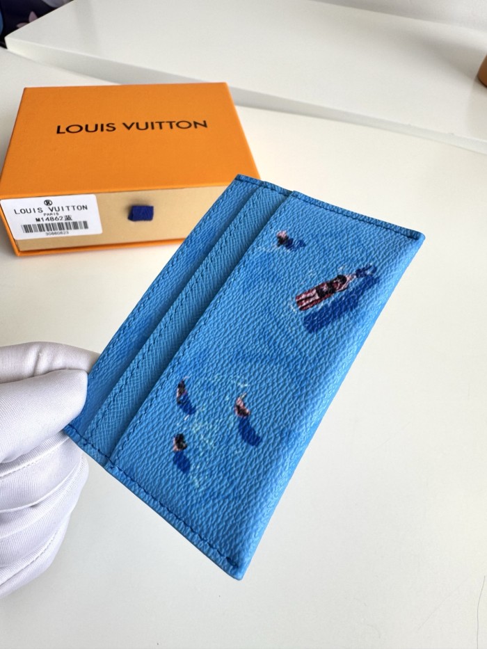 Louis Vuitton Womens Mens Bags Card Holder Luxury Brand Double Card Holder M14863 with Original Box Whatsapp【+1-3239614486】