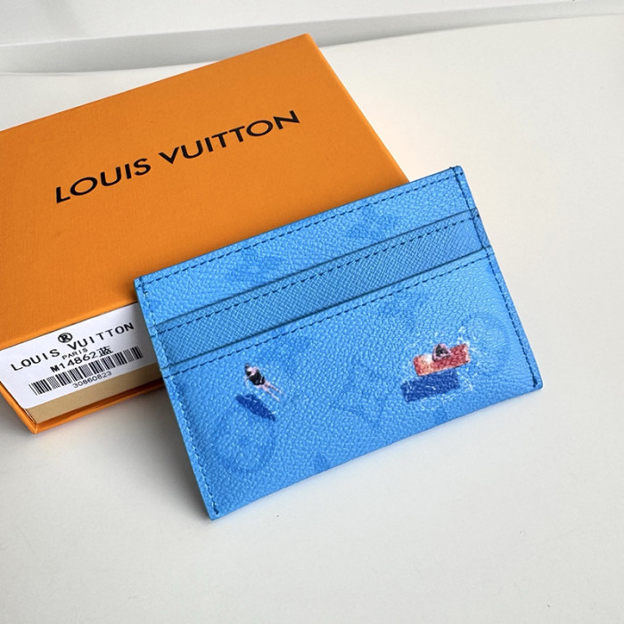 Louis Vuitton Womens Mens Bags Card Holder Luxury Brand Double Card Holder M14863 with Original Box Whatsapp【+1-3239614486】