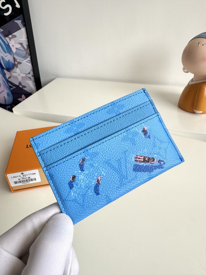 Louis Vuitton Womens Mens Bags Card Holder Luxury Brand Double Card Holder M14863 with Original Box Whatsapp【+1-3239614486】
