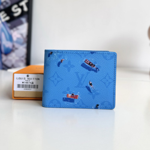 Louis Vuitton Womens Mens Bags Wallets Luxury Brand Slender Wallet M14874 with Original Box Whatsapp【+1-3239614486】