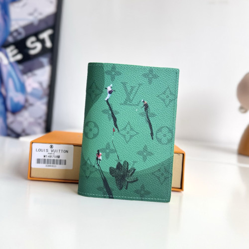 Louis Vuitton Womens Mens Bags Wallets Luxury Brand Passport Cover M14875 with Original Box Whatsapp【+1-3239614486】