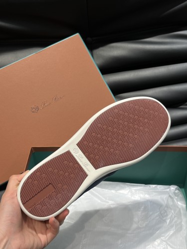 Loro Piana Mens Shoes Sneakers Casual Design Luxury Brand Tennis Walk Sneaker Suede Calf Split with Original Box whatsapp 【+1-3239614486】
