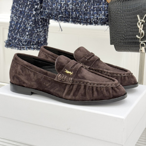 Saint Laurent YSL Womens Shoes Loafers Casual Design LE LOAFER supple in suede with Original Box Whatsapp 【+1-3239614486】