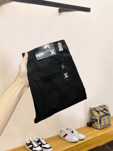 Louis Vuitton Luxury Brand Women Mens Pant Jeans Damier Workwear Denim Pants 1AFX42 Whatsapp 【+1-3239614486】