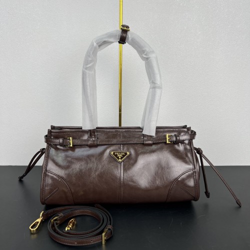 Prada Womens Bags Shoulder Bag Luxury Brand Prada Bonnie medium leather handbag 1BA426_2CYR_F0002_V_MOO with Original Box whatsapp 【+1-3239614486】