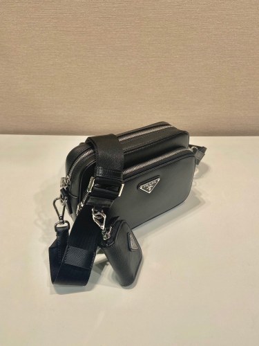 Prada Mens Womens Bags Shoulder Bag Luxury Brand Saffiano leather shoulder bag 2VH170_9Z2_F0002_V_OOO with Original Box 1BC167_RV44_F0002_V_B1M
