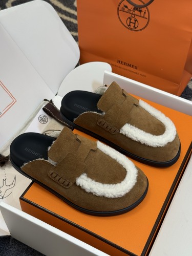 Hermes Mens Womens Casual Shoes Fashion Loafers Slippers Sandals Luxury Brand with Original Box Whatsapp【+1-3239614486】