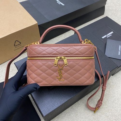 Saint Laurent YSL Womens Bag Designer Luxury Brand GABY vanity bag in lambskin 7667311EL073798 whatsapp 【+1-3239614486】
