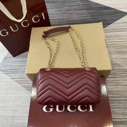 Gucci Womens Bags Shoulder Messenger Bag Luxury Brand GG Marmont small shoulder bag with Original Box 838985 AAE38 1000