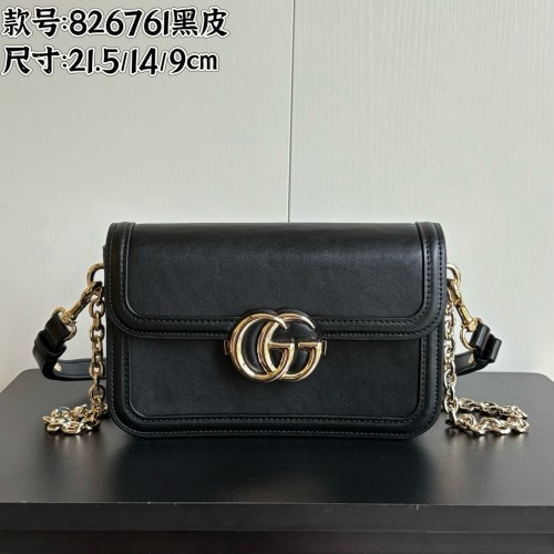 Gucci Womens Bags Shoulder Messenger Bag Luxury Brand Gucci Go small shoulder bag in Rosso Ancora red GG with Original Box 826761 FAEKL 6207