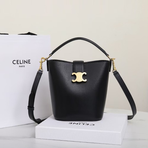 Celine Womens Bags Shoulder Bag Design Luxury Brand SMALL BUCKET LOUISE IN SMOOTH CALFSKIN 119173FX9.10SY whatsapp 【+1-3239614486】