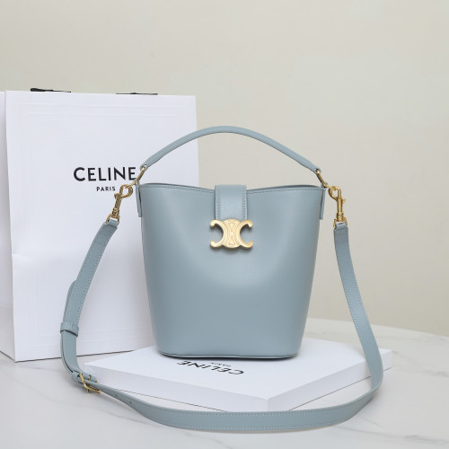 Celine Womens Bags Shoulder Bag Design Luxury Brand SMALL BUCKET LOUISE IN SMOOTH CALFSKIN 119173FX9.10SY whatsapp 【+1-3239614486】