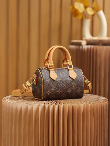 Louis Vuitton Womens Bags Luxury Brand Fashion Type M81085 Nano Speedy with Original Box Whatsapp【+1-3239614486】