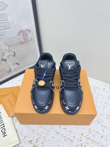 Louis Vuitton Mens Shoes Fashion Sneakers Design Luxury Brand LV TRAINER Skate SNEAKER Mix of materials with Original Box 1ABLXH Whatsapp 【+1-3239614486】