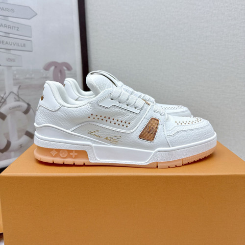 Louis Vuitton Mens Shoes Fashion Sneakers Design Luxury Brand LV TRAINER Skate SNEAKER Mix of materials with Original Box 1ABLXH Whatsapp 【+1-3239614486】
