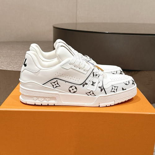 Louis Vuitton Mens Shoes Fashion Sneakers Design Luxury Brand LV TRAINER Skate SNEAKER Mix of materials with Original Box 1ABLXH Whatsapp 【+1-3239614486】