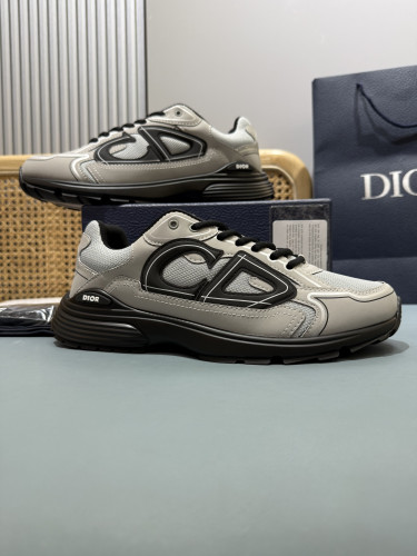 Dior Mens Shoes Sneakers Luxury Brand B30 SNEAKER Mesh and Technical Fabric 3SN279ZND_H000 with Original Box Whatsapp【+1-3239614486】
